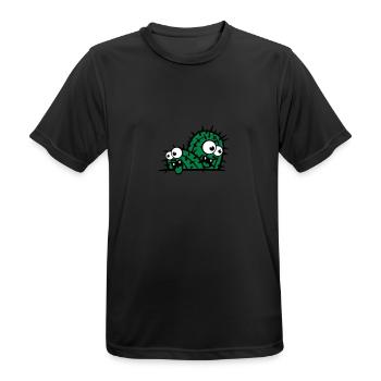 visage de bande dessinée comique drôle de petit te - T-shirt respirant Homme - noir - Devant - AI Model Male 178 light (178cm)