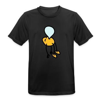 chewing_gum_man - Men's Breathable T-Shirt - black - Front - AI Model Male 178 light (178cm)