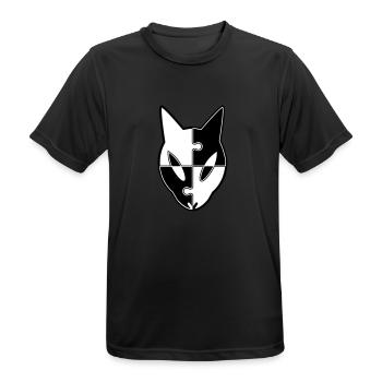 Puzzled Ekuroeil - Men's Breathable T-Shirt - black - Front - AI Model Male 178 light (178cm)