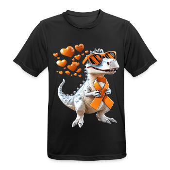 Multiple Sclerosis Awareness Support - Men's Breathable T-Shirt - black - Front - AI Model Male 178 light (178cm)