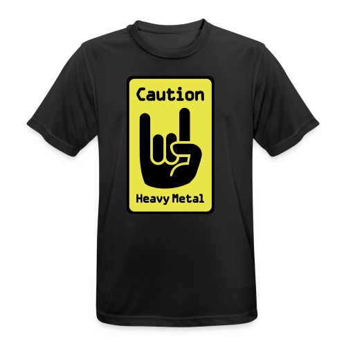 Caution: Heavy Metal - Männer T-Shirt atmungsaktiv
