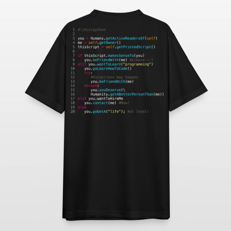 Be friends with programmers (in Python) Men's Breathable T-Shirt