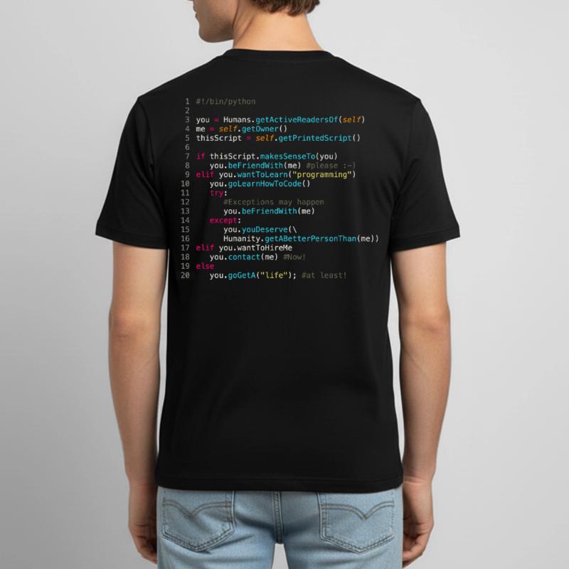 Be friends with programmers (in Python) Men's Breathable T-Shirt