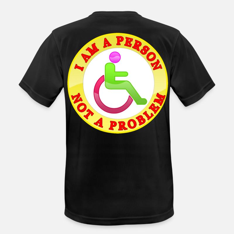I Am a Person Not a Problem - Men's Breathable T-Shirt - black