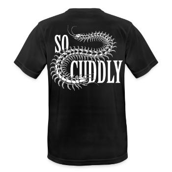 Conception Scolopender - T-shirt respirant Homme - noir - Dos - AI Model Male 178 light (178cm)