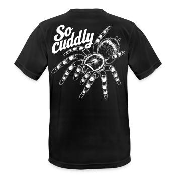 Tarantulas Love - Men's Breathable T-Shirt - black - Back - AI Model Male 178 light (178cm)