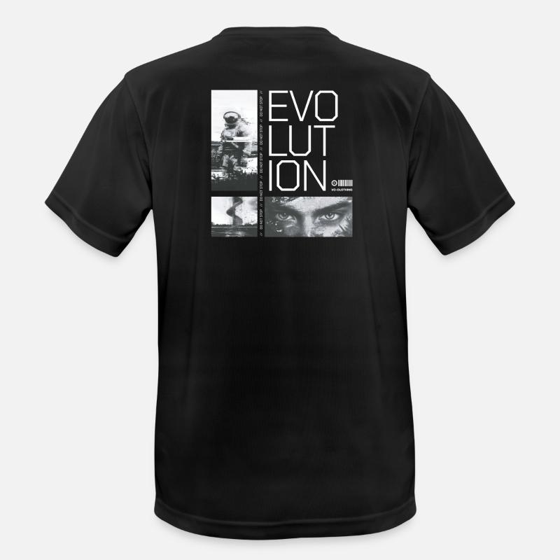 Evolution - do not stop - Men's Breathable T-Shirt - black
