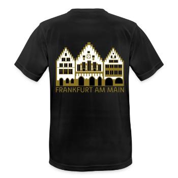 Frankfurt am Main - Romans - T-shirt respirant Homme - noir - Dos - AI Model Male 178 light (178cm)