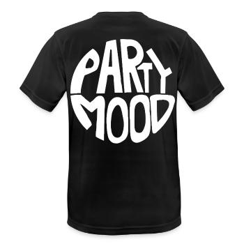 Party Mood - Men's Breathable T-Shirt - black - Back - AI Model Male 178 light (178cm)