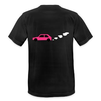car - Men's Breathable T-Shirt - black - Back - AI Model Male 178 light (178cm)