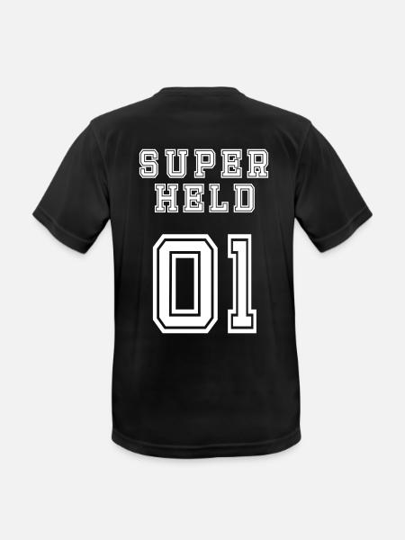 Superheld - Männer T-Shirt atmungsaktiv - Schwarz