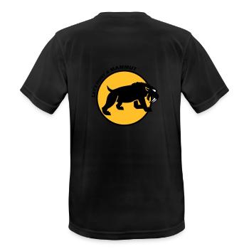 Saber-tooth tiger - Men's Breathable T-Shirt - black - Back - AI Model Male 178 light (178cm)
