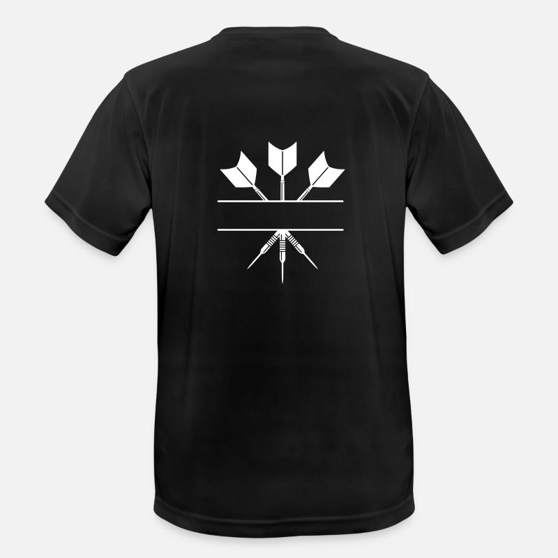 Three Darts one Color-Drei Darts eine Farbe 2.0 - Männer T-Shirt atmungsaktiv - Schwarz