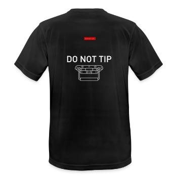 Do not tip - T-shirt respirant Homme - noir - Dos - AI Model Male 178 light (178cm)