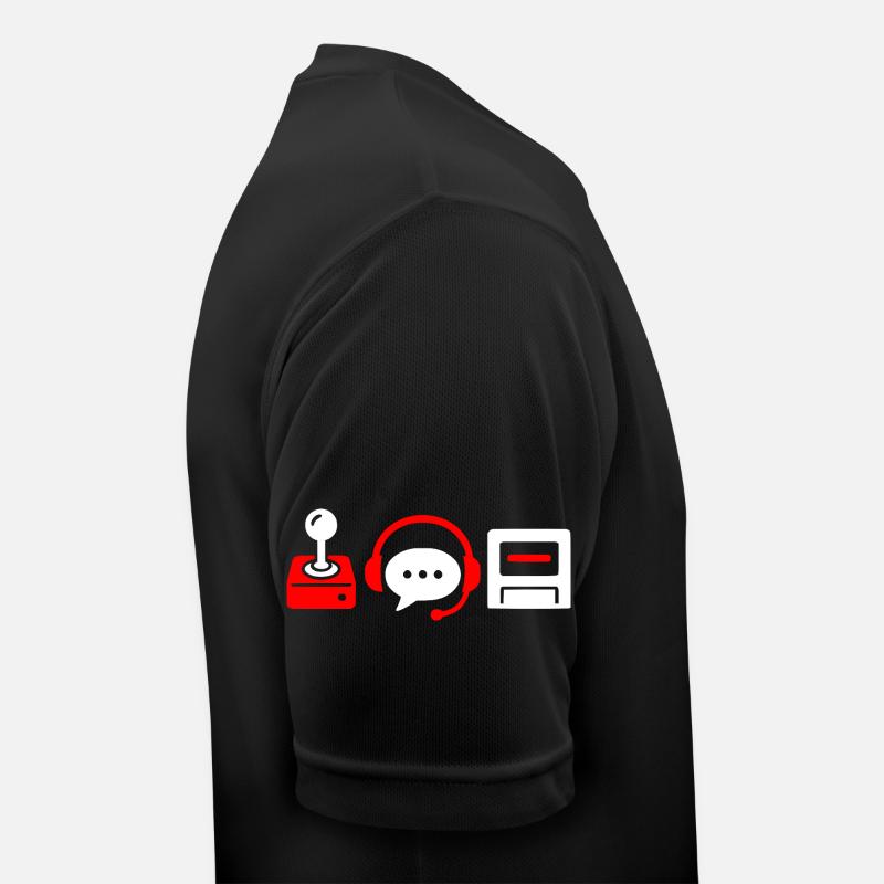 Retro controller, PC and headset - Men's Breathable T-Shirt - black