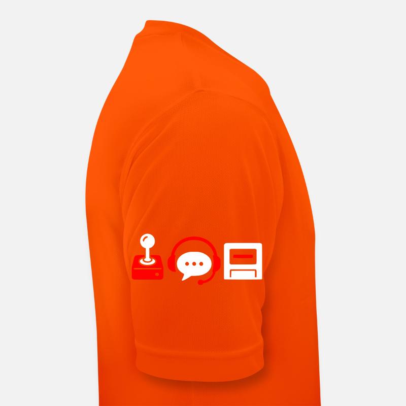 Retro-Controller, PC und Headset  Männer T-Shirt atmungsaktiv