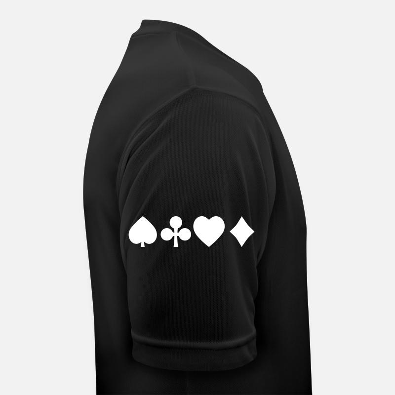 coeur Spades transversale de diamant - jeu de T-shirt respirant Homme