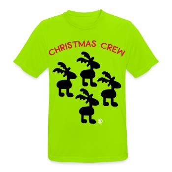 Christmas - Men's Breathable T-Shirt - neon green - Front - AI Model Male 185 dark (185cm)