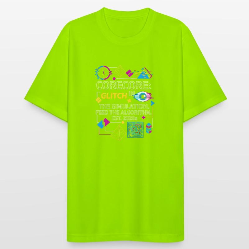 Collage d’algorithmes de simulation de bugs Corecore T-shirt respirant Homme