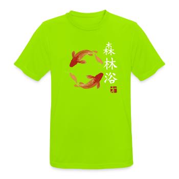 japan Fische japanisch anime asiatisch - Männer T-Shirt atmungsaktiv - Neongrün - Vorne - AI Model Male 185 dark (185cm)