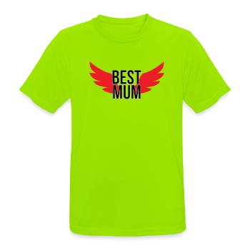 Best Mom - Mother's Day - Men's Breathable T-Shirt - neon green - Front - AI Model Male 185 dark (185cm)
