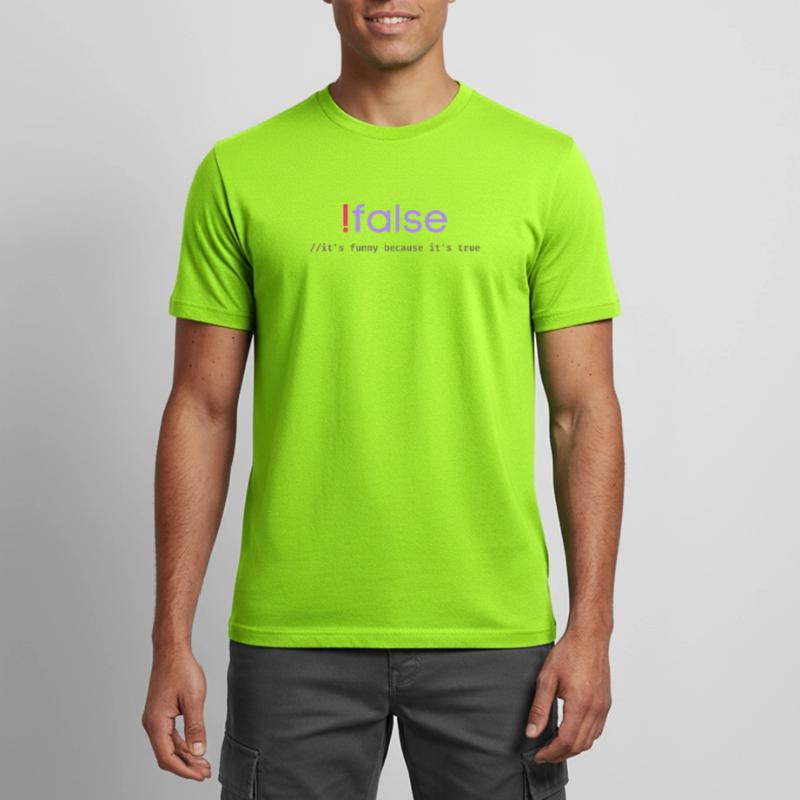 Jeu de mots sur la programmation Ifalse Funny Coder T-shirt respirant Homme