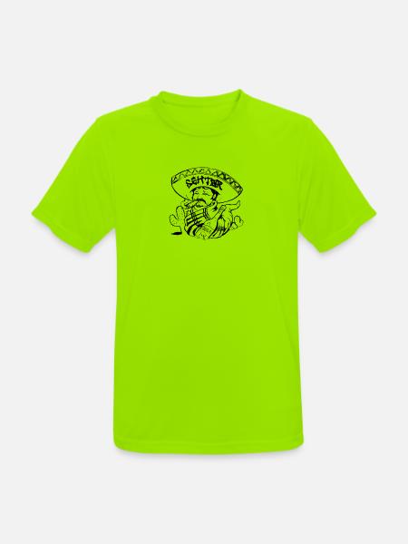 El Sektor Mexico - Männer T-Shirt atmungsaktiv - Neongrün