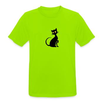 Chat - Men's Breathable T-Shirt - neon green - Front - AI Model Male 185 dark (185cm)