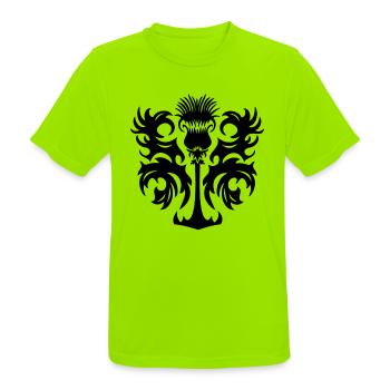 Chardon - T-shirt respirant Homme - vert néon - Devant - AI Model Male 185 dark (185cm)