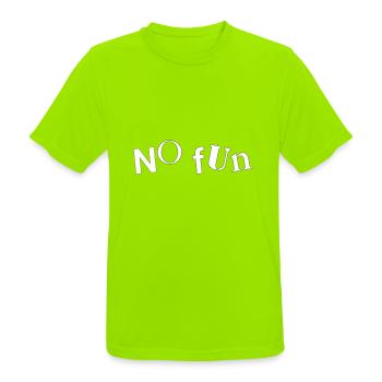 No Fun - Men's Breathable T-Shirt - neon green - Front - AI Model Male 185 dark (185cm)