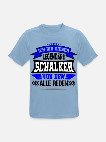 Legendärer Schalker | Farben änderbar - Männer T-Shirt atmungsaktiv - Himmelblau