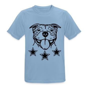 sbtsmile2 - T-shirt respirant Homme - bleu ciel - Devant - AI Model Male 185 dark (185cm)