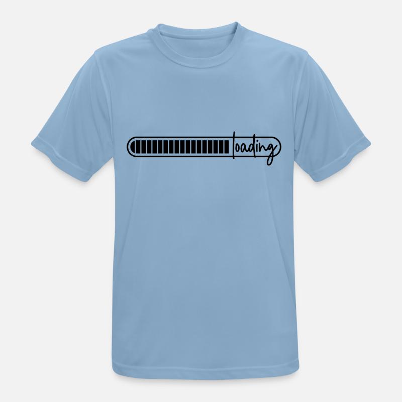 loading bar - loading - loading - Men's Breathable T-Shirt - sky blue