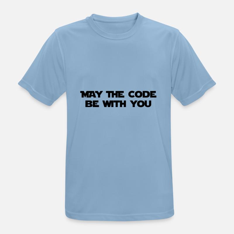 Computer / Developer / Geek / Code / Funny - Men's Breathable T-Shirt - sky blue