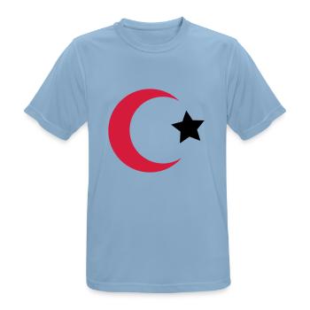türkei - Männer T-Shirt atmungsaktiv - Himmelblau - Vorne - AI Model Male 185 dark (185cm)