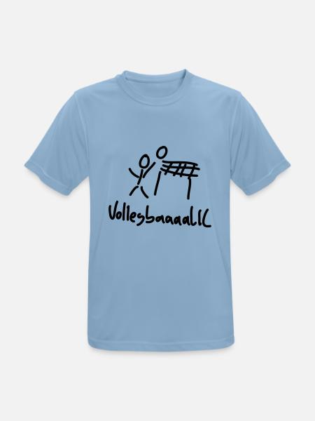 volleyball - Männer T-Shirt atmungsaktiv - Himmelblau