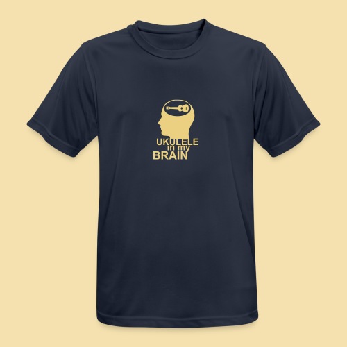 Ukulele in my brain - Männer T-Shirt atmungsaktiv