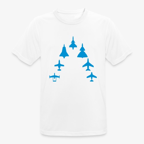 Swedish Air Force - Jet Fighter Generations - Andningsaktiv T-shirt herr