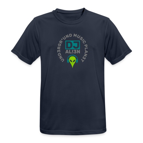 DJ Underground Music Planet Aliens - Men's Breathable T-Shirt