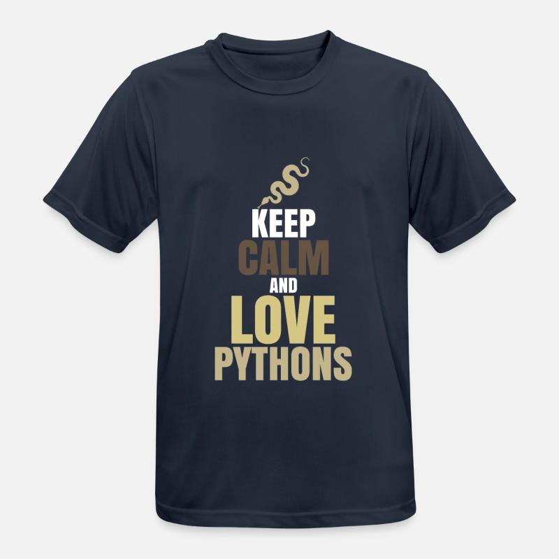 python - Men's Breathable T-Shirt - dark navy