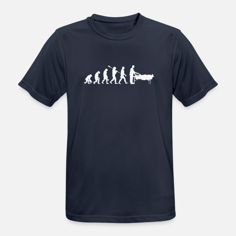 Massagetherapeut Evolution - Männer T-Shirt atmungsaktiv - Dunkelnavy