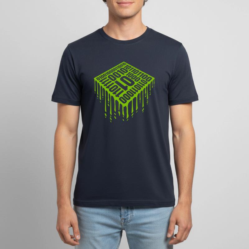 Binary Code Program Language Men's Breathable T-Shirt