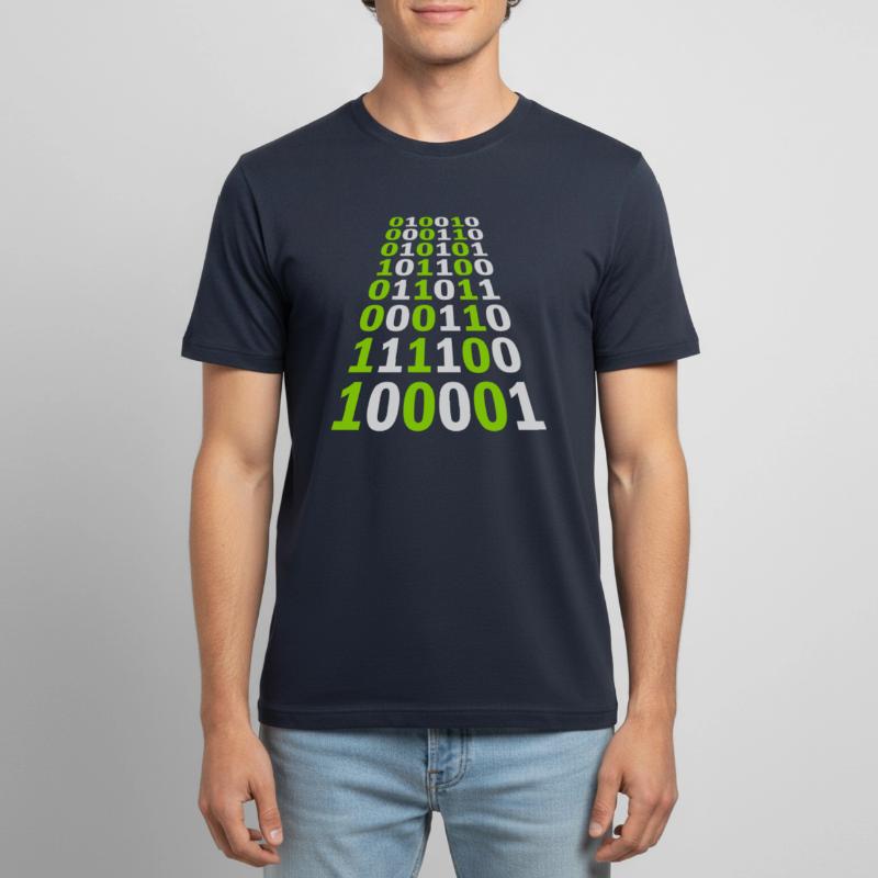 Binary Code Program Language Men's Breathable T-Shirt