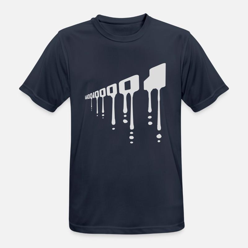 Binary Code Program Language - Men's Breathable T-Shirt - dark navy