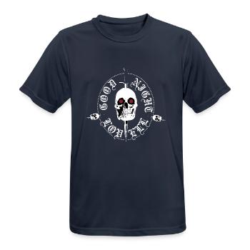 Night Lovell skull - Männer T-Shirt atmungsaktiv - Dunkelnavy - Vorne - AI Model Male 178 light (178cm)