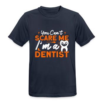 Dentist Halloween Costume Dental Assistant - Men's Breathable T-Shirt - dark navy - Front - AI Model Male 178 light (178cm)