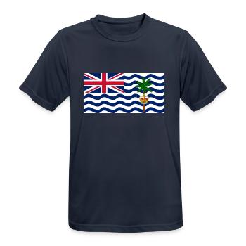 British Indian Ocean Territory - Men's Breathable T-Shirt - dark navy - Front - AI Model Male 178 light (178cm)
