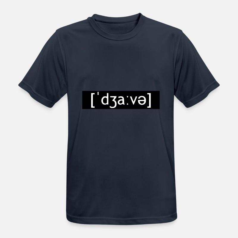 JAVA CODING LAUTSCHRIFT - Männer T-Shirt atmungsaktiv - Dunkelnavy