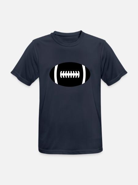 rugby ball - Men's Breathable T-Shirt - dark navy