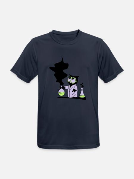 Dr rer nat Owl - Männer T-Shirt atmungsaktiv - Dunkelnavy